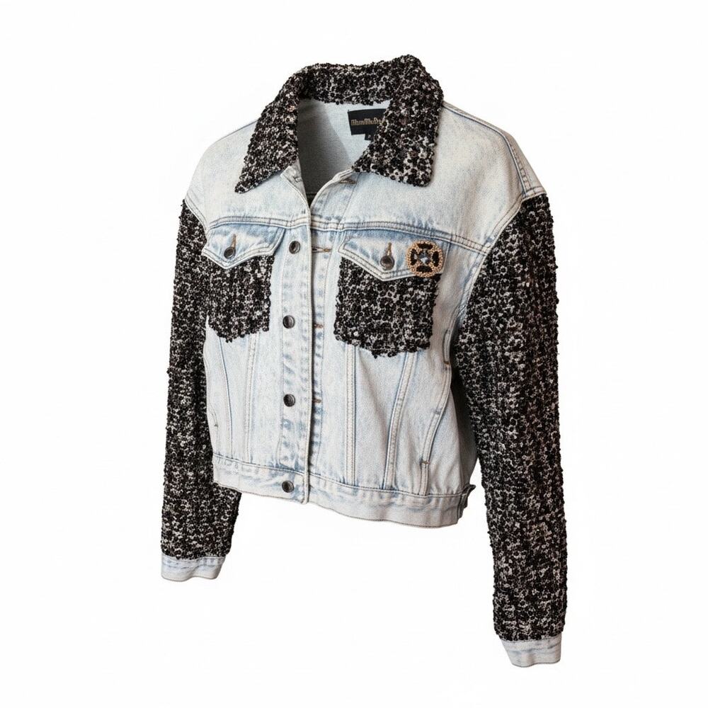 Minime Paris, Tweed and Denim Jacket